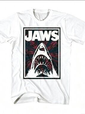 Jaws Two-Tone Shark Bite Women Men T-shirt Unisex